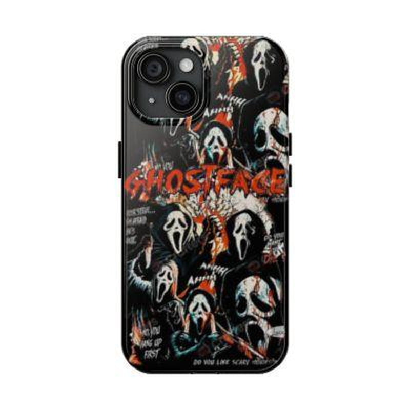 Halloween Tough Cases, Ghostface Scream Phone Case, Trendy Phone Case, Iphone 15 14 13 12 11 Pro Max 8 7 plus X Cases Samsung Galaxy S21, S22, S23, S24