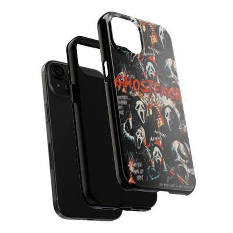 Halloween Tough Cases, Ghostface Scream Phone Case, Trendy Phone Case, Iphone 15 14 13 12 11 Pro Max 8 7 plus X Cases Samsung Galaxy S21, S22, S23, S24