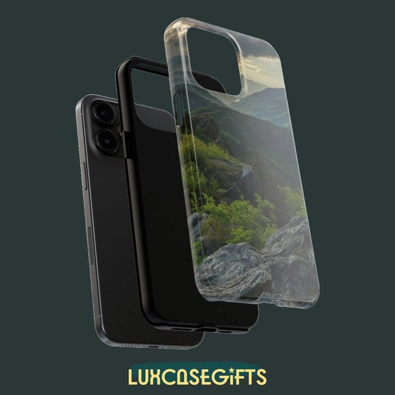 Luxcasegifts Mesmerizing Mountain View Tough Phone Cases Fits Iphone, Samsung Stunning Scenery Design Accessories Protection Smartphone
