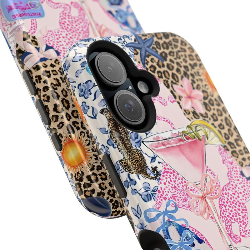 Glittercutie Magnetic Phone Case Girls Have More Fun Phone Case Make It Fun Leopard Preppy Collage Preppy Colorful School Girl Phone Cases Magnetic Tough Cases Compatible with Magsafe Phone Case Phone Cover Hard Cases Phone Cases Tough 2-Piece Phone Case