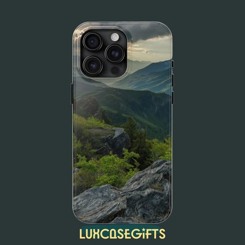 Luxcasegifts Mesmerizing Mountain View Tough Phone Cases Fits Iphone, Samsung Stunning Scenery Design Accessories Protection Smartphone