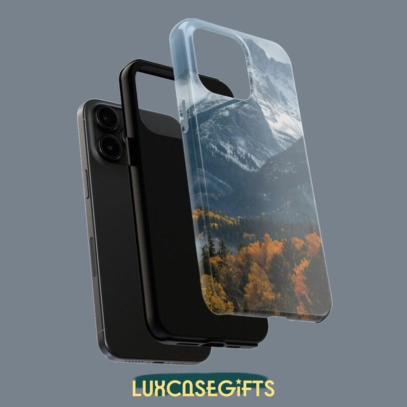 Luxcasegifts Mesmerizing Mountain View Tough Phone Cases Fits Iphone, Samsung Stunning Scenery Design Accessories Protection Smartphone
