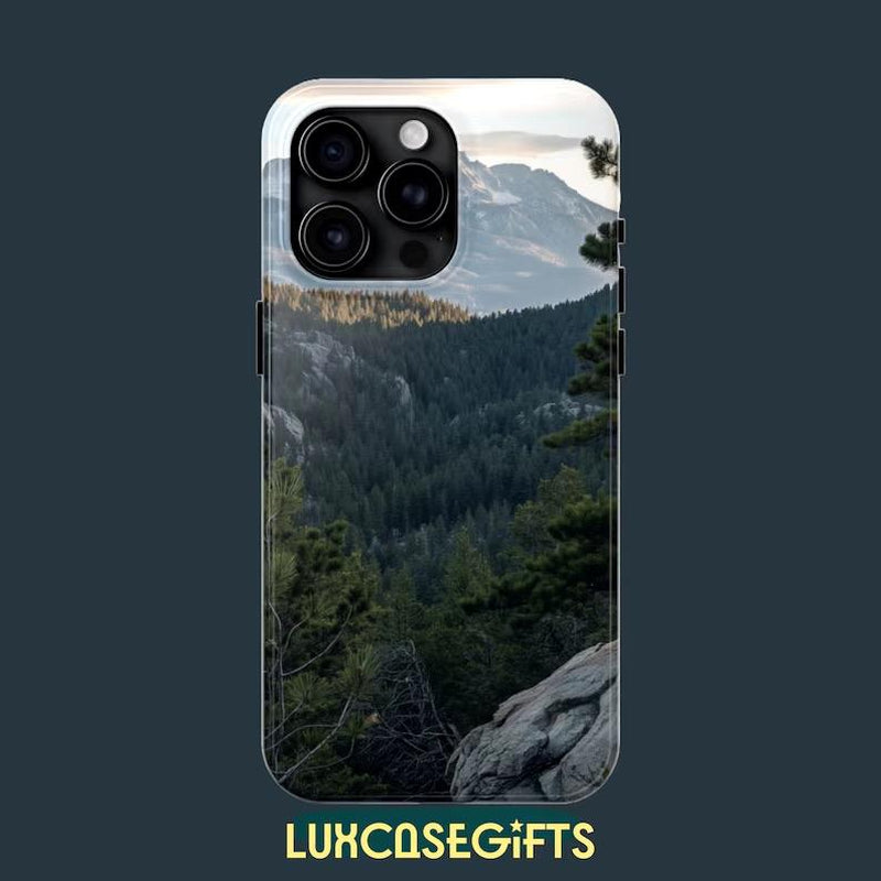 Luxcasegifts Mesmerizing Mountain View Tough Phone Cases Fits Iphone, Samsung Stunning Scenery Design Accessories Protection Smartphone
