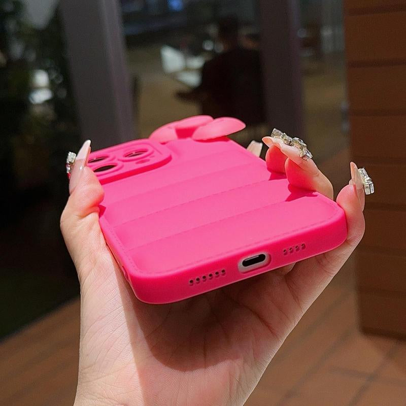 Cute Bowknot Design Phone Case, Shockproof Phone Protective Cover, Phone Cases, Phone Accessories Compatible with Iphone 15 14 13 12 11 Series, Cute Phone Cases, Protector, Smartphone, Cellphone