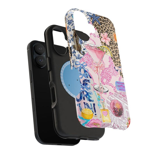 Glittercutie Magnetic Phone Case Girls Have More Fun Phone Case Make It Fun Leopard Preppy Collage Preppy Colorful School Girl Phone Cases Magnetic Tough Cases Compatible with Magsafe Phone Case Phone Cover Hard Cases Phone Cases Tough 2-Piece Phone Case