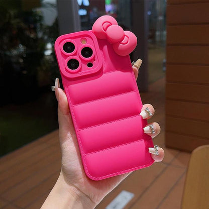 Cute Bowknot Design Phone Case, Shockproof Phone Protective Cover, Phone Cases, Phone Accessories Compatible with Iphone 15 14 13 12 11 Series, Cute Phone Cases, Protector, Smartphone, Cellphone