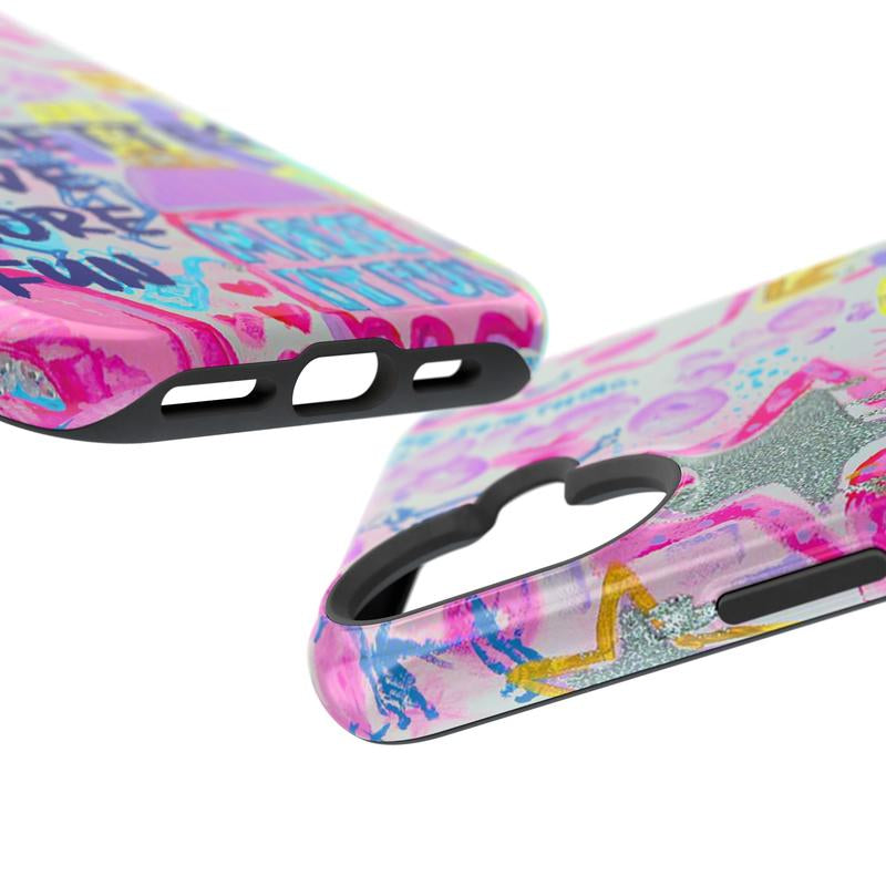 Glittercutie Magnetic Phone Case Brunettes Have More Fun Phone Case Make It Fun Pink Preppy Collage Preppy Colorful School Girl Phone Cases Magnetic Tough Cases Compatible with Magsafe Phone Case Phone Cover Hard Cases Phone Cases Tough 2-Piece Phone Case