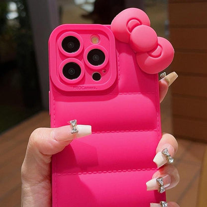 Cute Bowknot Design Phone Case, Shockproof Phone Protective Cover, Phone Cases, Phone Accessories Compatible with Iphone 15 14 13 12 11 Series, Cute Phone Cases, Protector, Smartphone, Cellphone