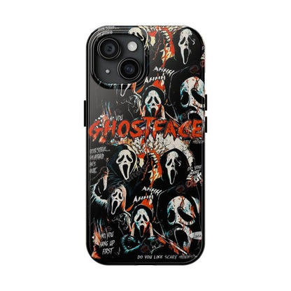 Halloween Tough Cases, Ghostface Scream Phone Case, Trendy Phone Case, Iphone 15 14 13 12 11 Pro Max 8 7 plus X Cases Samsung Galaxy S21, S22, S23, S24