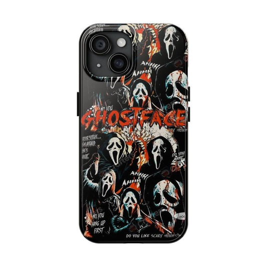 Halloween Tough Cases, Ghostface Scream Phone Case, Trendy Phone Case, Iphone 15 14 13 12 11 Pro Max 8 7 plus X Cases Samsung Galaxy S21, S22, S23, S24
