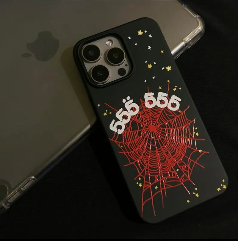 Stylish Slim Sp*Der Cases Pink/555 - Aesthetic Bold Web Design Protection for Smartphones with Shockproof & Grip Features