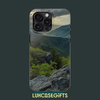 Luxcasegifts Mesmerizing Mountain View Tough Phone Cases Fits Iphone, Samsung Stunning Scenery Design Accessories Protection Smartphone